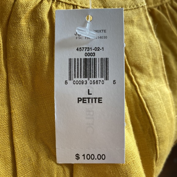 Banana Republic L PETITE 100% Linen blouse. - Picture 7 of 7